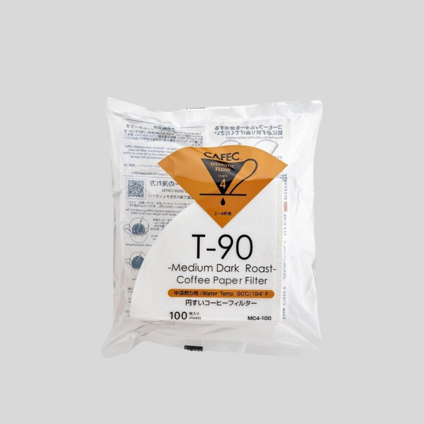 CAFEC TH3 (also sold as T-90 Coffee Paper Filters) (2-4 Cup, 100)