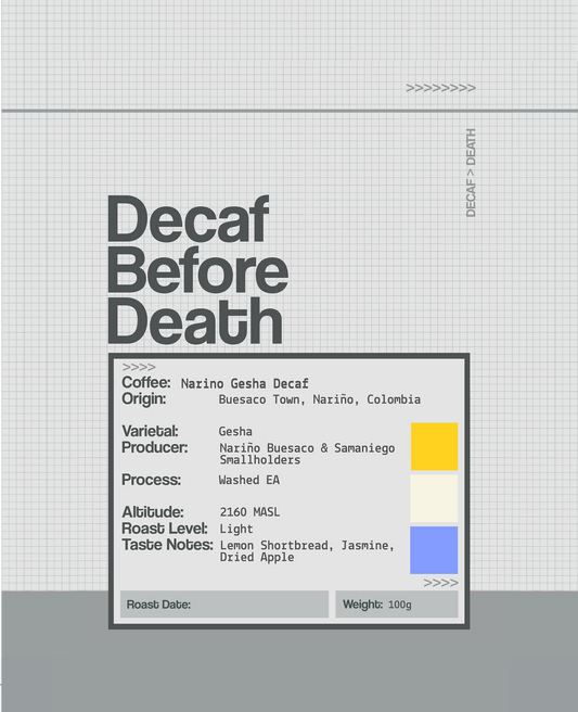 Decaf Before Death - Narino Gesha Decaf (100g)