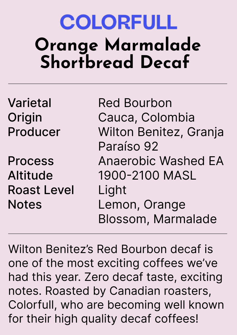 Colorfull - Orange Marmalade Shortbread Decaf (250g)