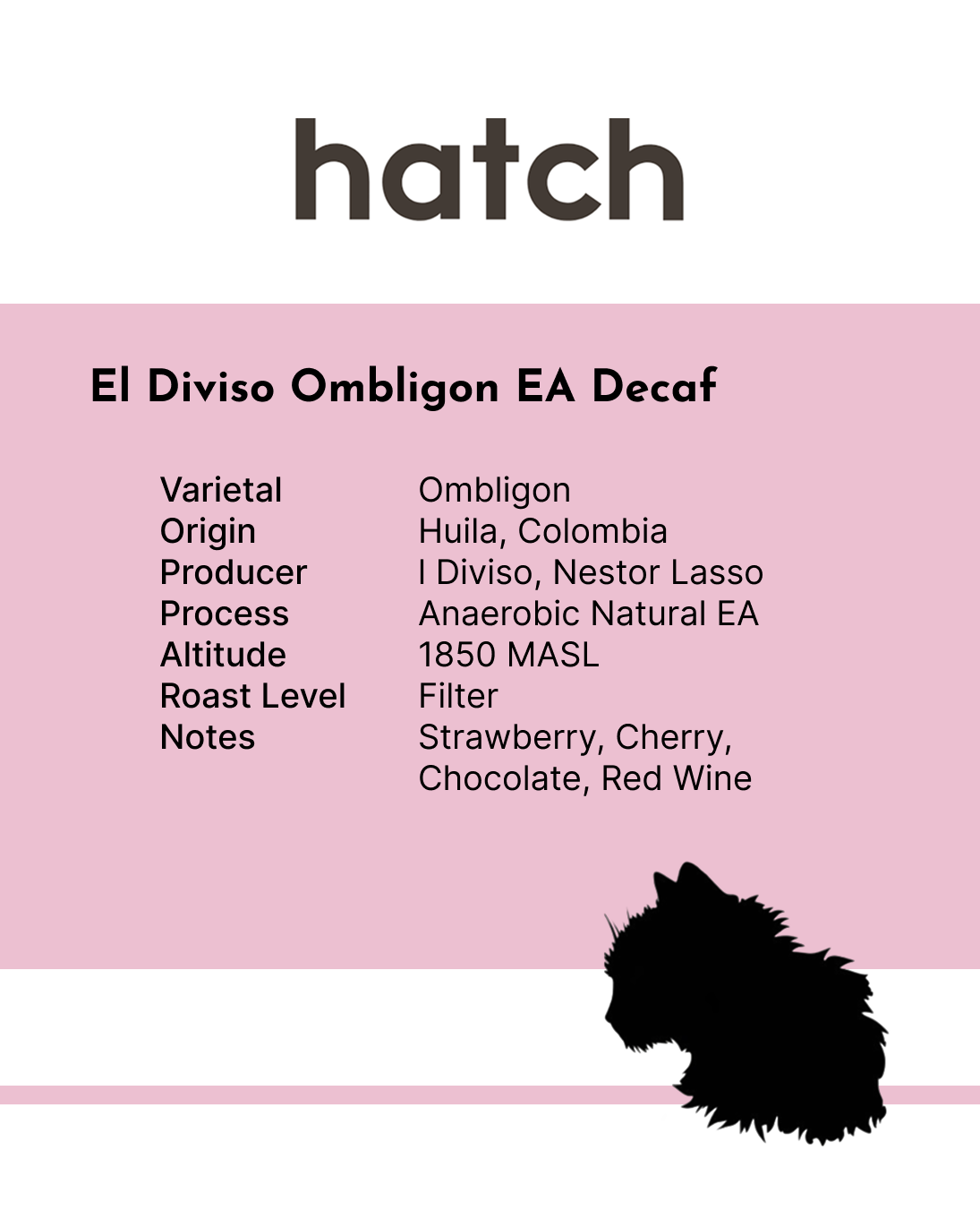 Hatch - El Diviso Ombligon EA Decaf (200g)