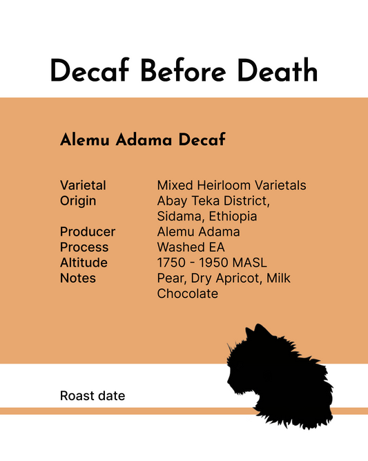 Decaf Before Death - Alemu Adama Decaf (100g)