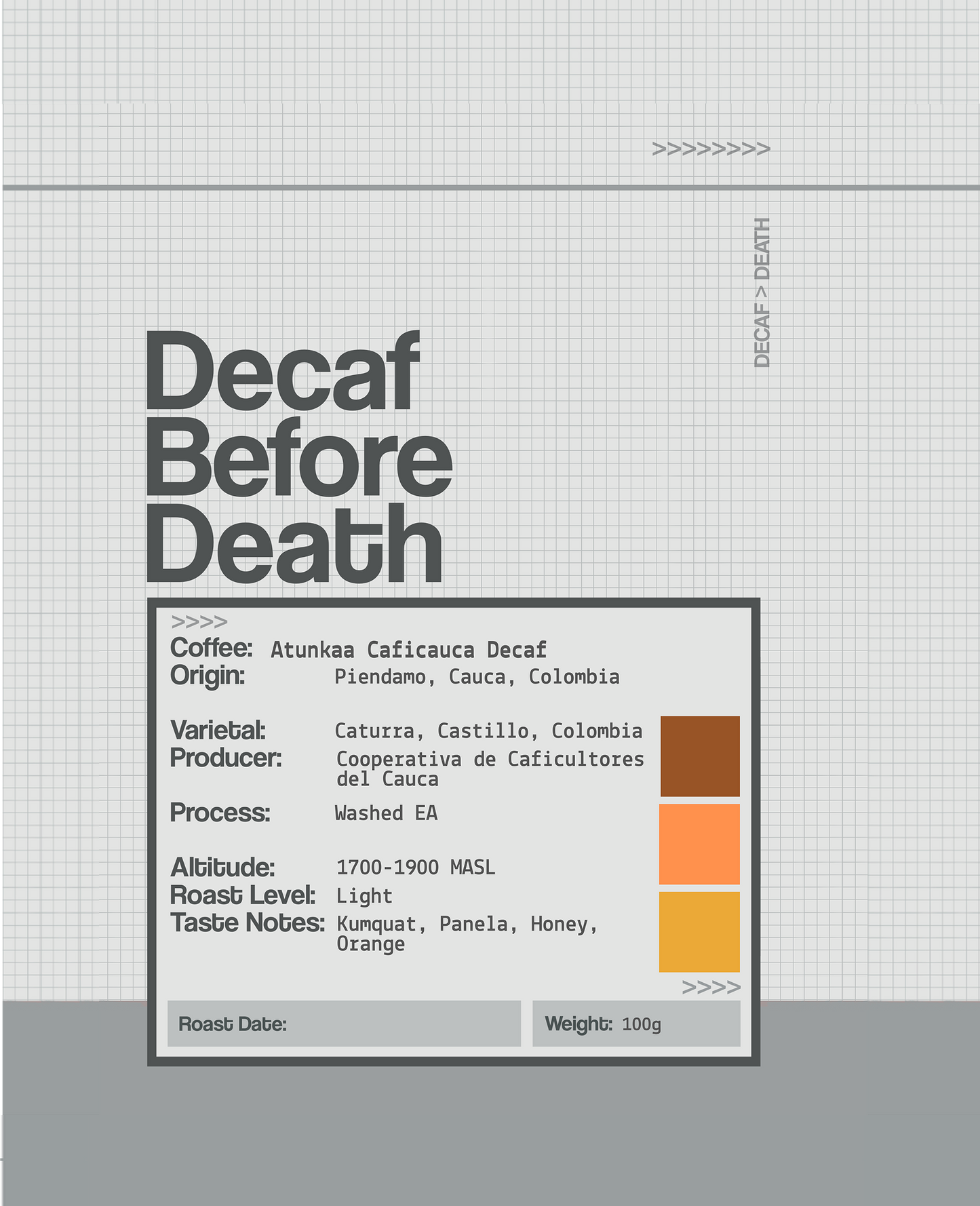 Decaf Before Death - Atunkaa Caficauca (100g)
