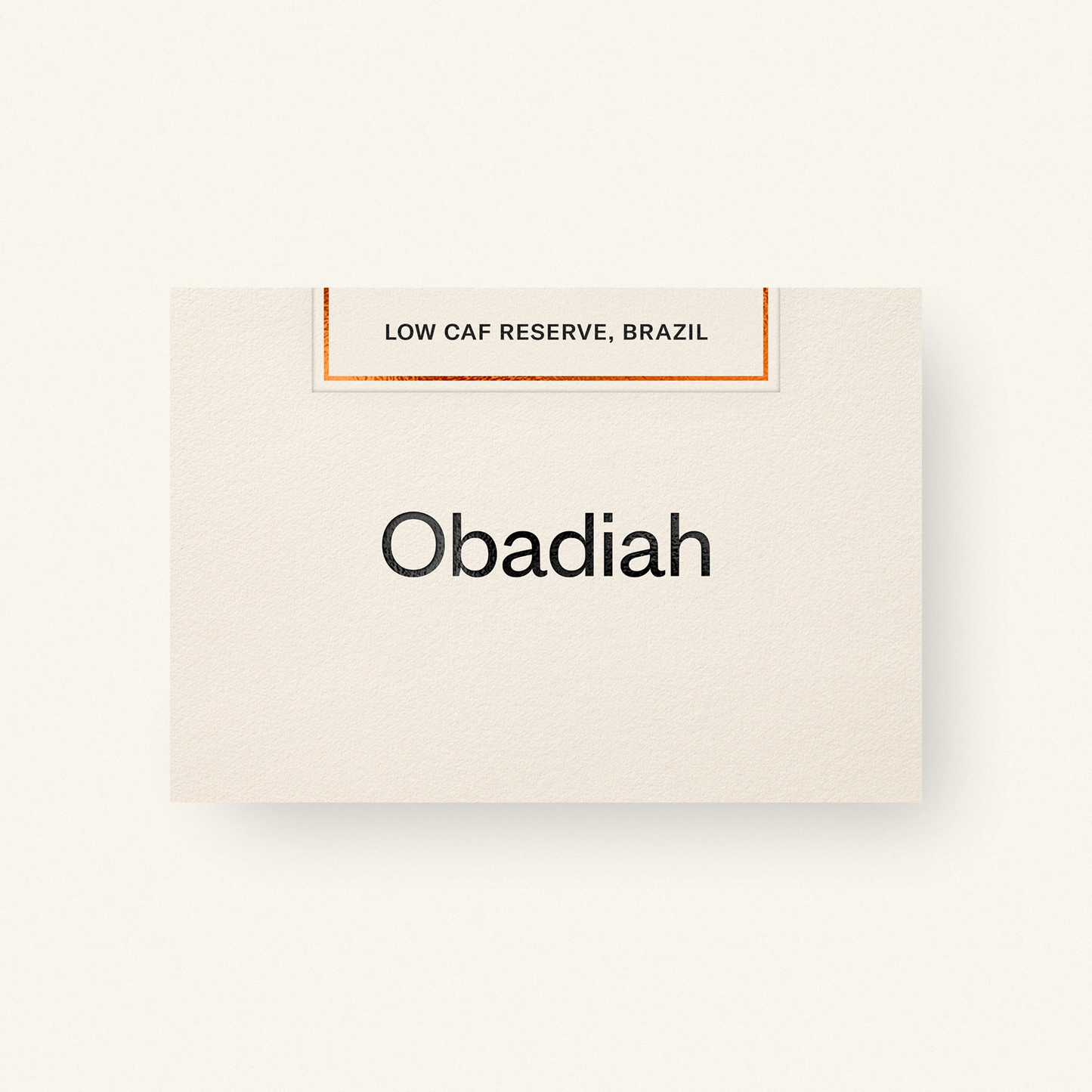Obadiah - Low Caf Reserve (250g)