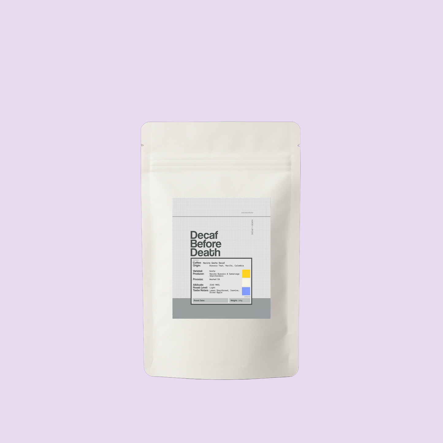 Decaf Before Death - Narino Gesha Decaf (100g)