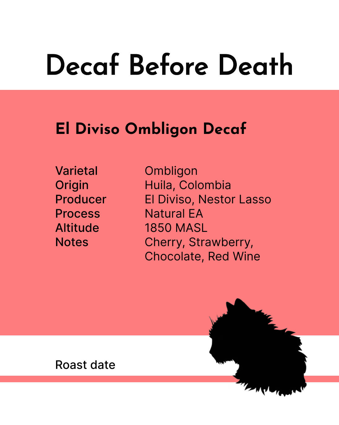 Decaf Before Death - El Diviso Ombligon Decaf (100g)