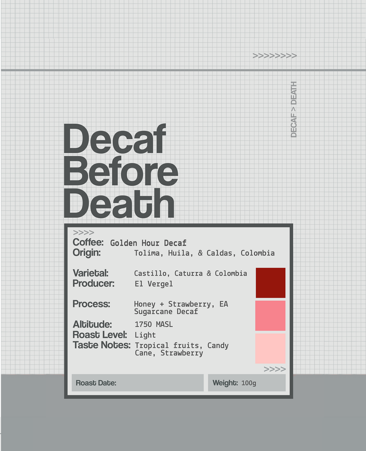 Decaf Before Death - Golden Hour Decaf (100g)