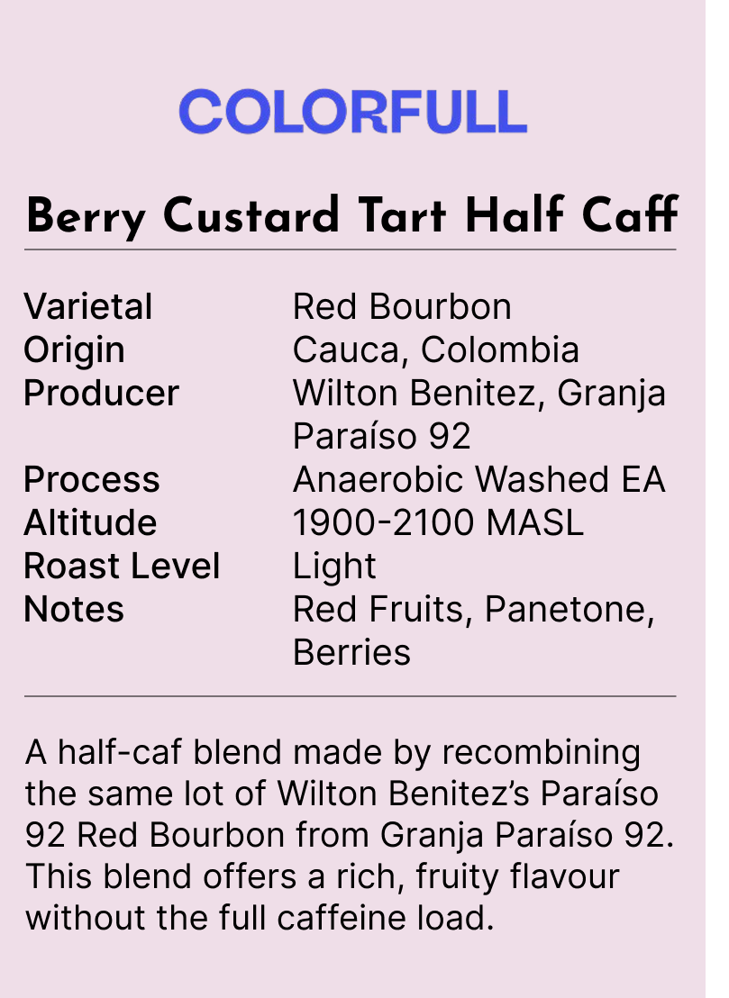 Colorfull - Berry Custard Tart (Half-Caff, 250g)