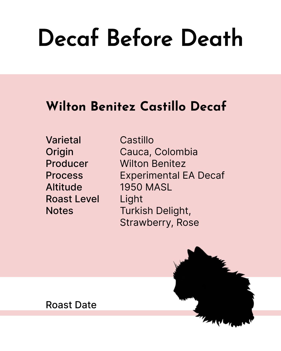 Decaf Before Death - Wilton Benitez Castillo Decaf (100g)