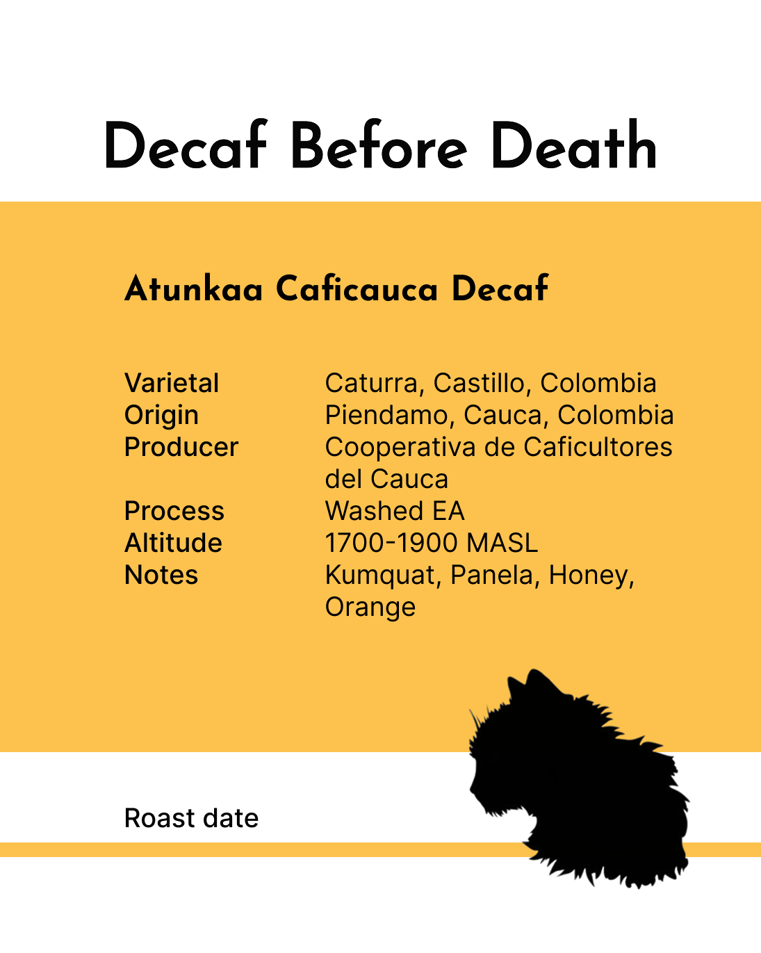 Decaf Before Death - Atunkaa Caficauca (100g)