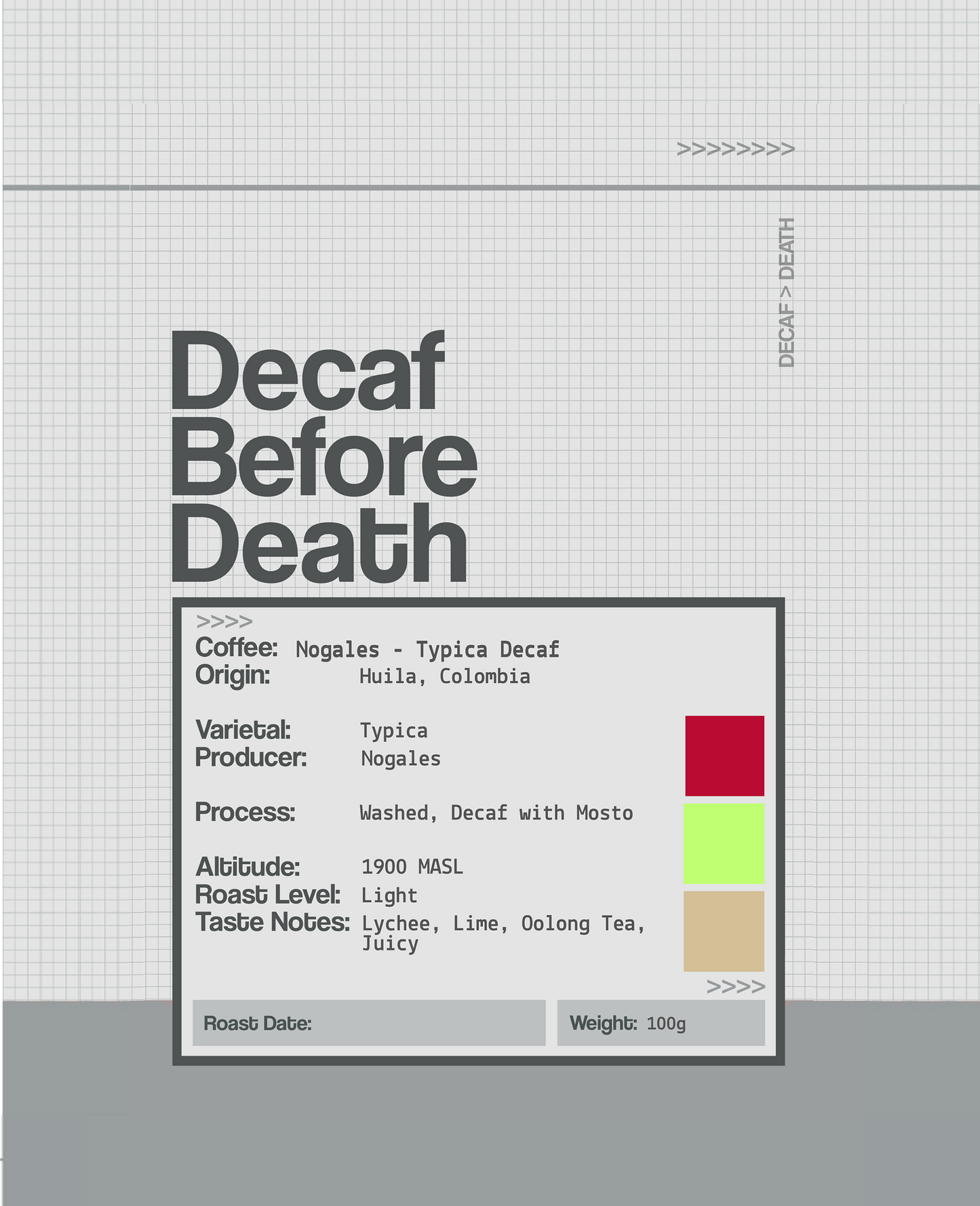 Decaf Before Death - Nogales - Typica Decaf (100g)